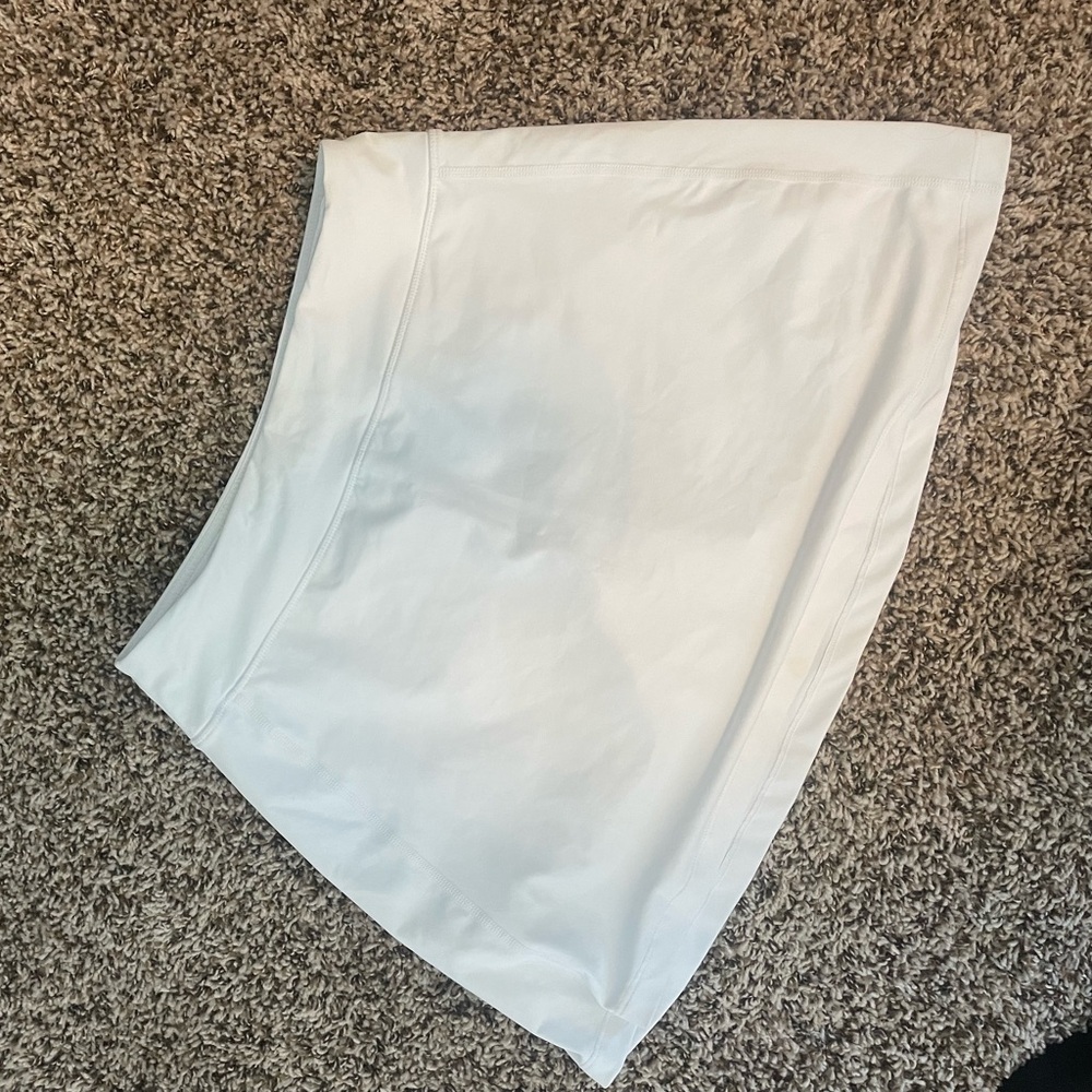 White tennis skirt